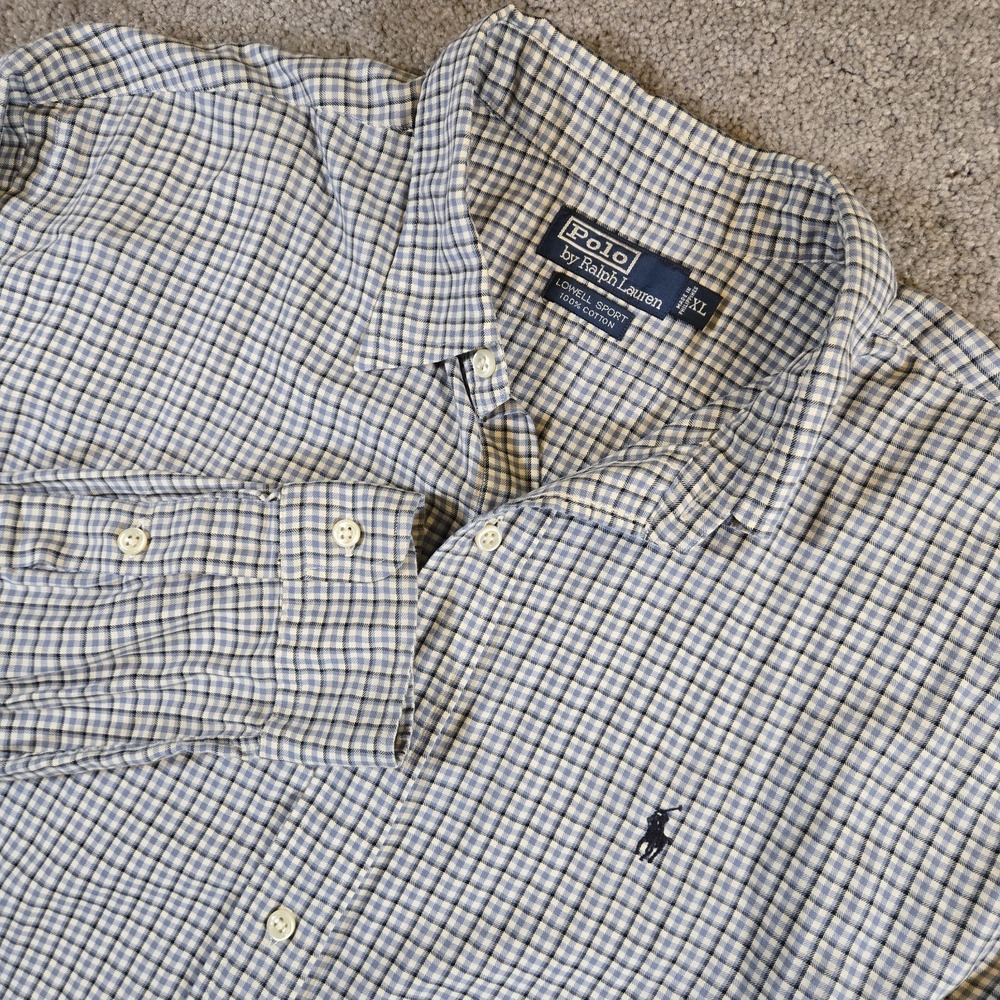 Polo Ralph Lauren Lowell Sport Long Sleeve Button Down 100% Cotton Pony XL